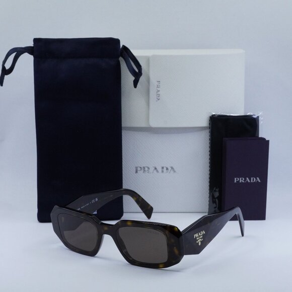 Prada PR17WS 2AU8C1 Square Sunglasses – Tortoise\Brown - Picture 1 of 9